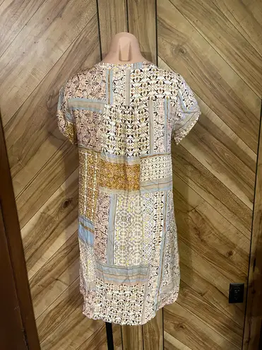 Savanna Jane Floral Embroidered Tunic Dress Women’s Small Boho Festival Multiple