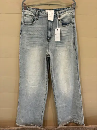 Risen NWT high rise wide flare jeans