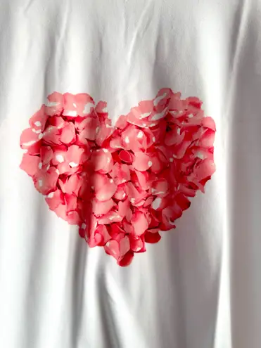 Heart Print Shirt, Small White