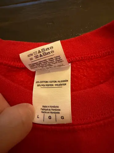 Gildan Meowy Christmas Ugly Sweater Cat Sweatshirt Size L - Image 4