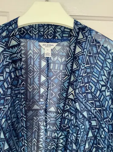 Arizona Rectangle Triangle Blue Blouse Size M