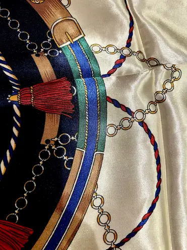 Vintage Regal Carriage&Horse EQUESTRIAN oversized square Silk Scarf 35/35