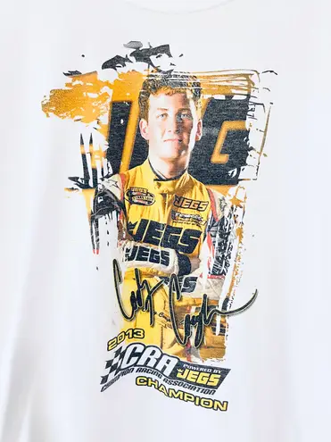 NASCAR Cody coughlin racing white & yellow T