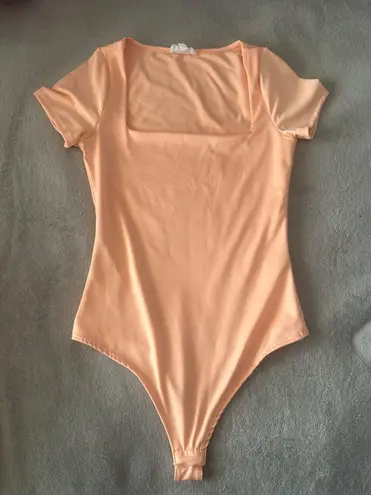 New Peach Bodysuit Orange