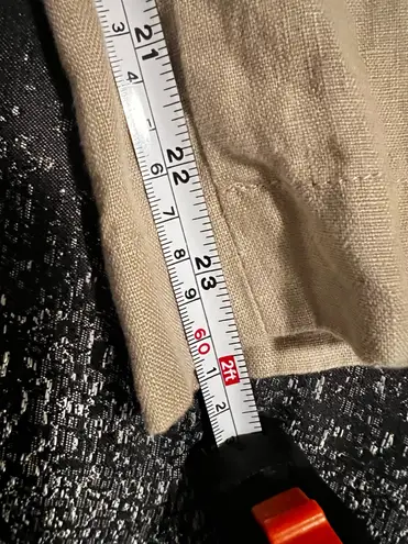 Boden USA Womens sz20-22R Boden 100% Linen wide leg capri pants 24" inseam