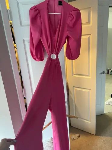 DO+BE Wildest Dreams O’ring Cut Out Pink Jumpsuit 