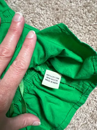 Sim & Sam Emerald Green Ruffled Smocked Redesigned Tank Top Size Medium