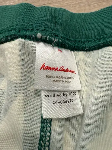 Hanna Andersson Women's Holiday Long John Pajama Pants Green Size XS