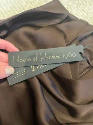 House of Harlow Two Piece Silk Set 