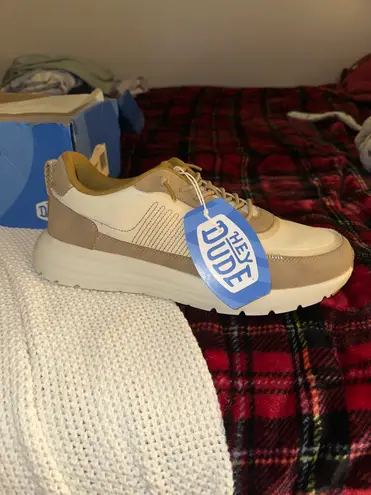 Men HeyDude Athletic Shoes Tan Size 11