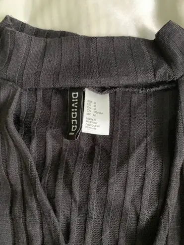 Divided Black High Neck Cut Out 