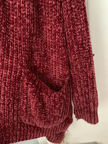 Seven7 Maroon Knit Cardigan