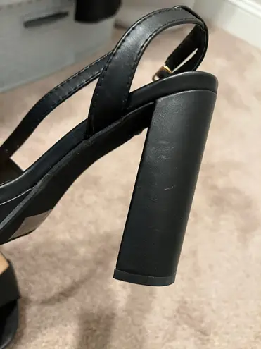 FashioNova Black Platform Heels