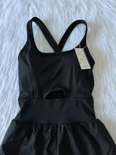 Amazon NWT  Black Athletic Romper