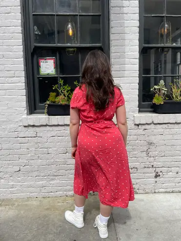 Old Navy polka dot wrap dress