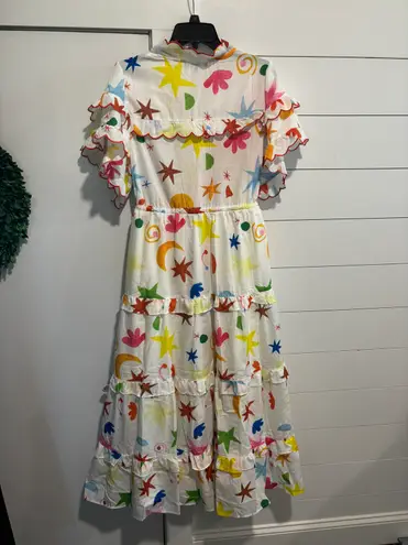 Charm Ruffle Maxi Dress Multiple Size M