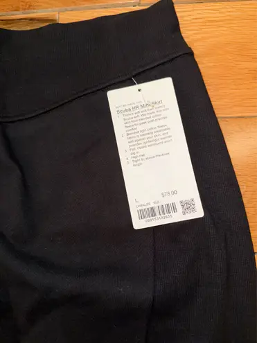 Lululemon NWT  black scuba skirt thumbnail 2