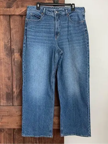 Old Navy  Womens 16 Secret Smooth Pockets Extra High-Rise Sky-Hi Wide Leg Jeans