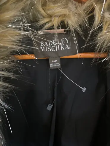 Badgley Mischka Priscilla Long Hair Faux Fur Coat