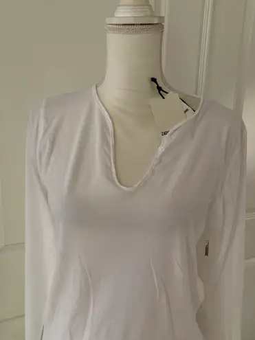 Zadig & Voltaire Long Sleeve Story Fishnet Tunisien Tee