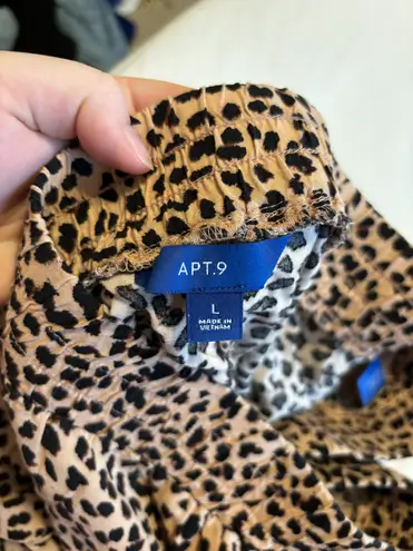 Apt. 9 Leopard Print Pull On Shorts