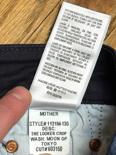 MOTHER Denim Women’s Sz 26 “The Looker Crop: Moon of Tokyo” Floral Skinny Jeans