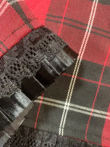 Arden B Vintage Y2K plaid pleated pencil skirt sz 2