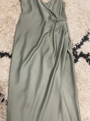 BHLDN Anthropologie Freya Satin Charmeuse Maxi Dress