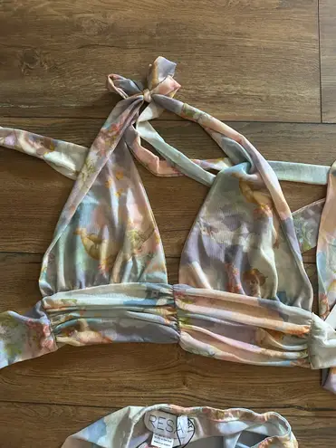 Matching Mesh Skirt Set Multiple Size XS