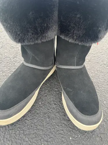 Koolaburra by Ugg Tynlee Fuzzy shearling Snow faux fur suede leather Whimsygoth