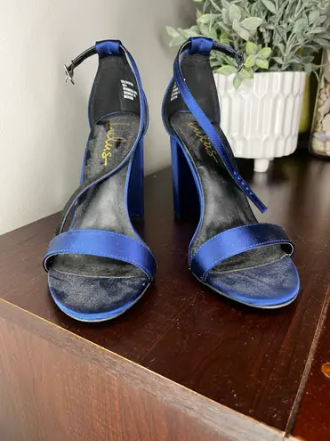 Lulus Blue Open Toed Heels