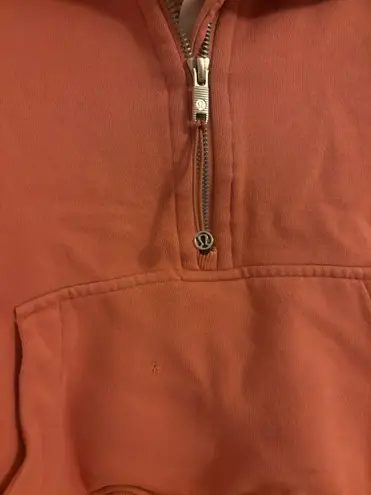 Lululemon Pink Savannah Lulu Oversized Funnel Neck Half Zip