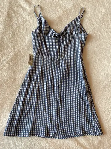 Flynn Skye Open Cut Gingham Mini Dress