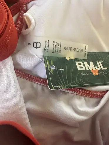 BMJL Women's Tummy Control Swimsuits Ruched Slimming One Piece Bathing Suit Deep V Neck