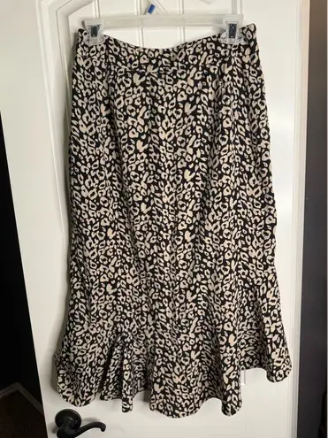 Nasty Gal Midi ruffle leopard print skirt thumbnail 3