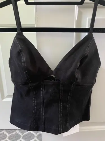 Intermix NEW - VIKTORIA & WOODS BLACK RUMBLE BUSTIER TOP SIZE 0!