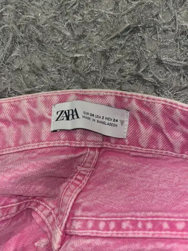 ZARA Jean Shorts Pink