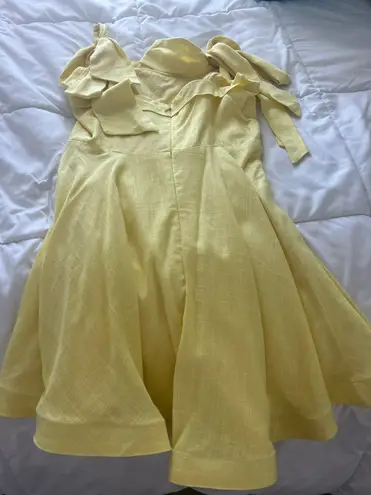 Billy J Boutique Yellow Mini Dress