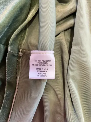 Birdy Grey KIRA DRESS VELVET DARK SAGE