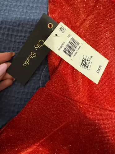 Dillard's Red Sequin Mini Dress