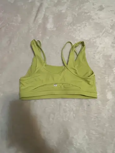 Lululemon Neon Yellow Sport Bra Size 6