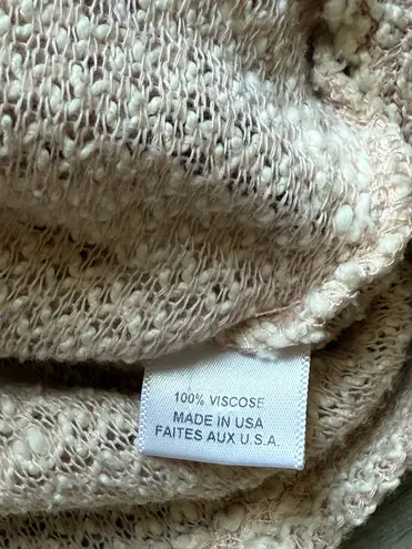 MISA Los Angeles Sofya Fringe Viscose Pullover Beige Sweater Size M