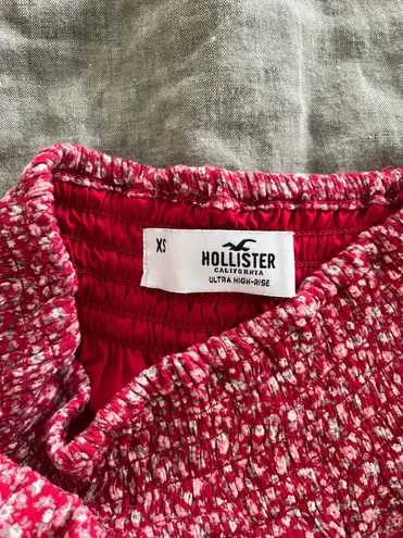 Hollister Red Mini Skirt