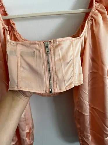 Missguided Pink Corset Top