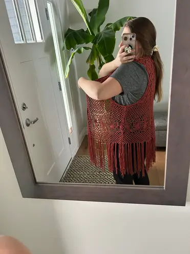 BLL New York Large boho crochet cardigan beach coverup