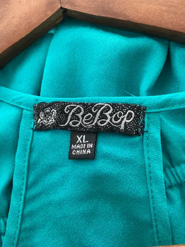 Bebop Women's Turquoise Dress Knee Length Opening In The Back