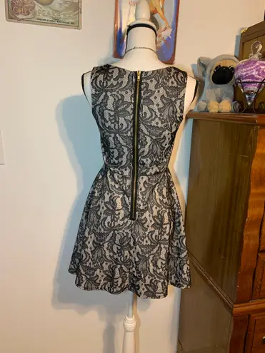 Heart soul Black Lace Overlay Dress