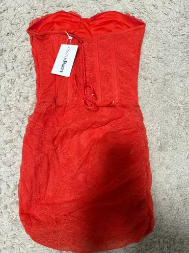 Red/orange hoco dress