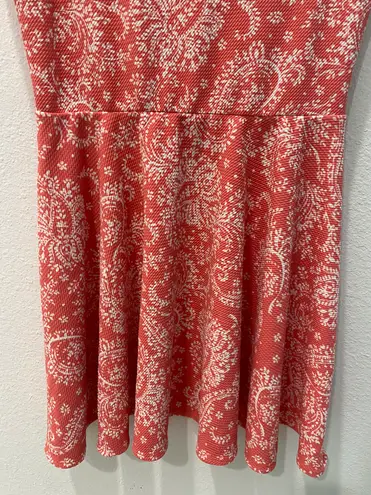 Aeropostale Coral Paisley Print Dress Size Large