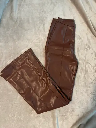 SheIn Brown Leather Pants